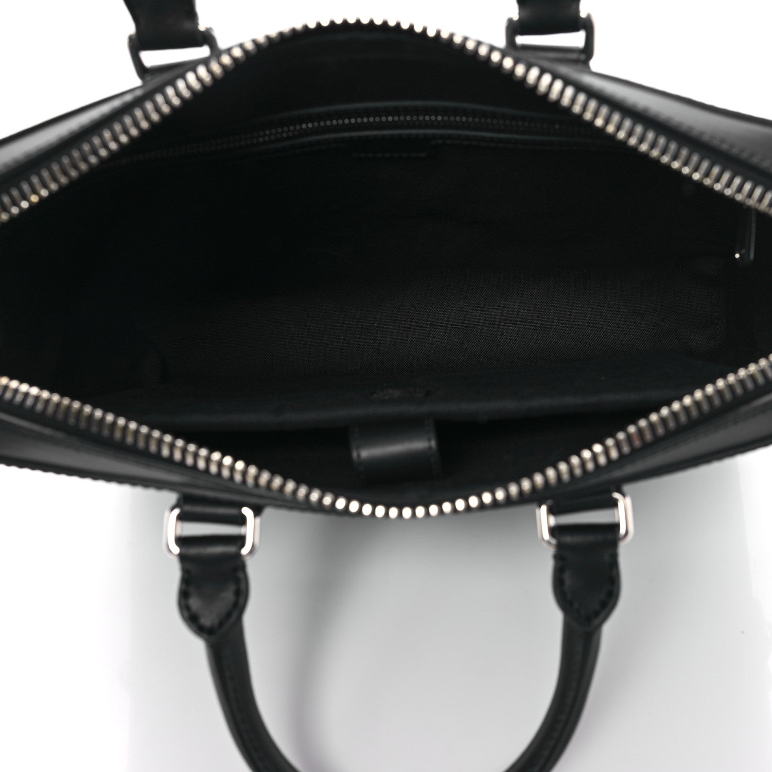 Gucci GG Supreme Monogram Appia Calfskin Web Briefcase Black 5 of 10