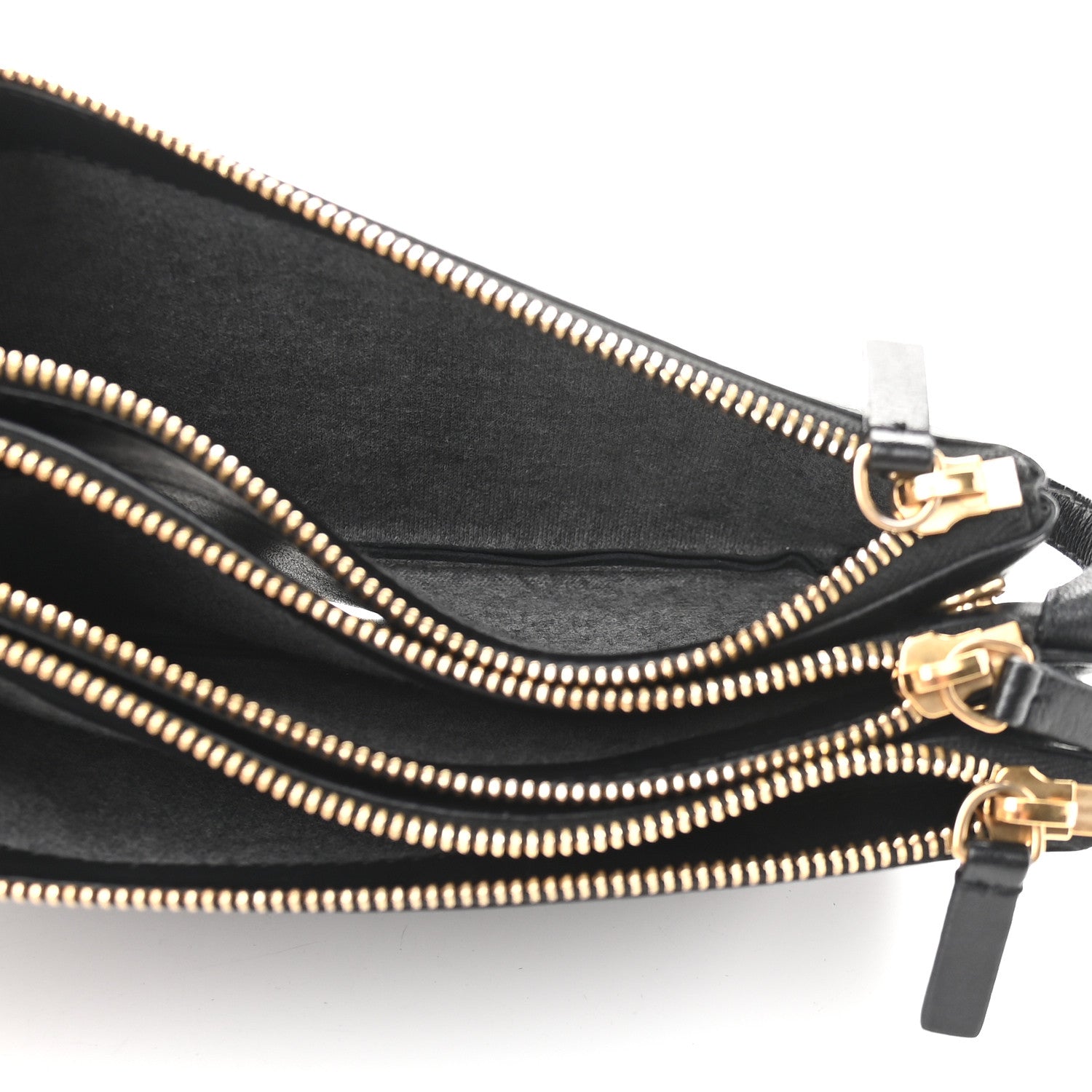 Celine Lambskin Small Trio Crossbody Bag Black 5 of 9