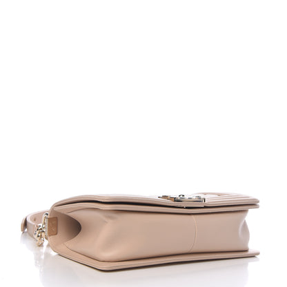 Chanel Lambskin Quilted Medium Boy Flap Light Beige 4 of 10
