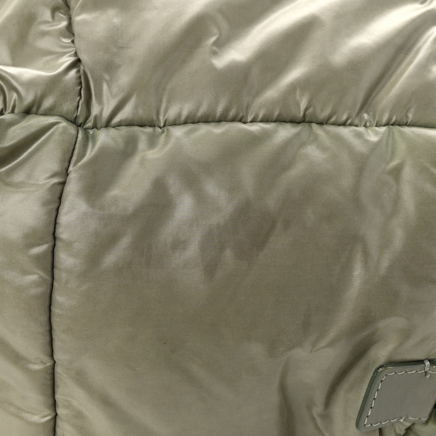Nylon Quilted Small Coco Cocoon Reversible Tote Gray