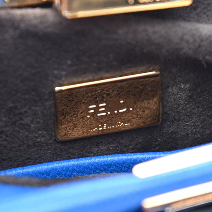 Fendi Nappa Micro Peekaboo Iconic Satchel Bluette 6 of 9