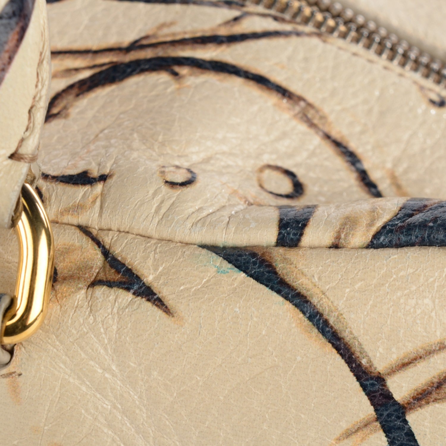 Prada X JAMES JEAN Cervo Lux Fairy Print Large Double Handle Boston Bag Prugna 14 of 19
