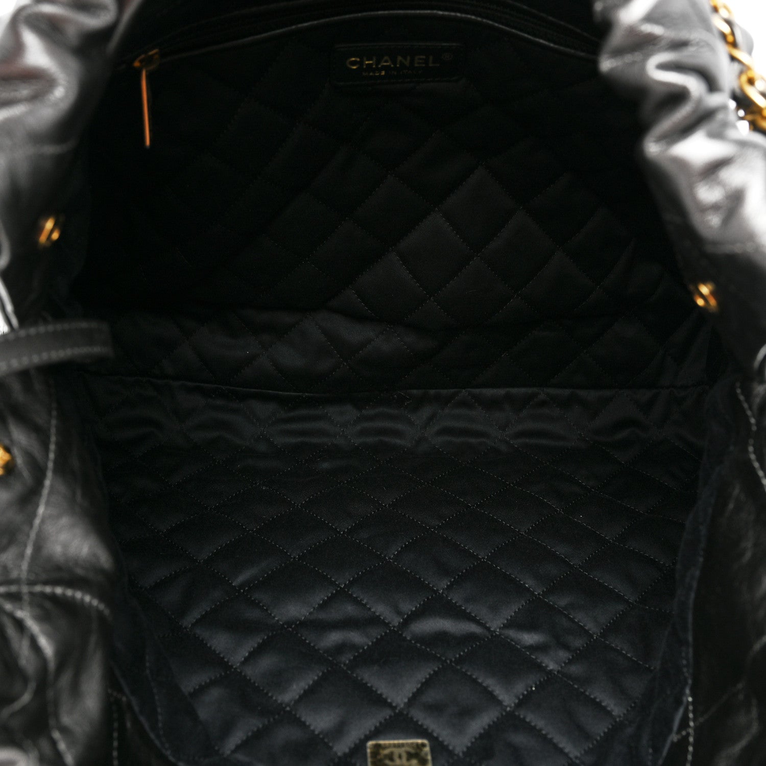 Chanel Shiny Calfskin Quilted Small Chanel 22 Grey 5 of 8