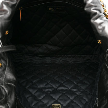 Chanel Shiny Calfskin Quilted Small Chanel 22 Grey 5 of 8