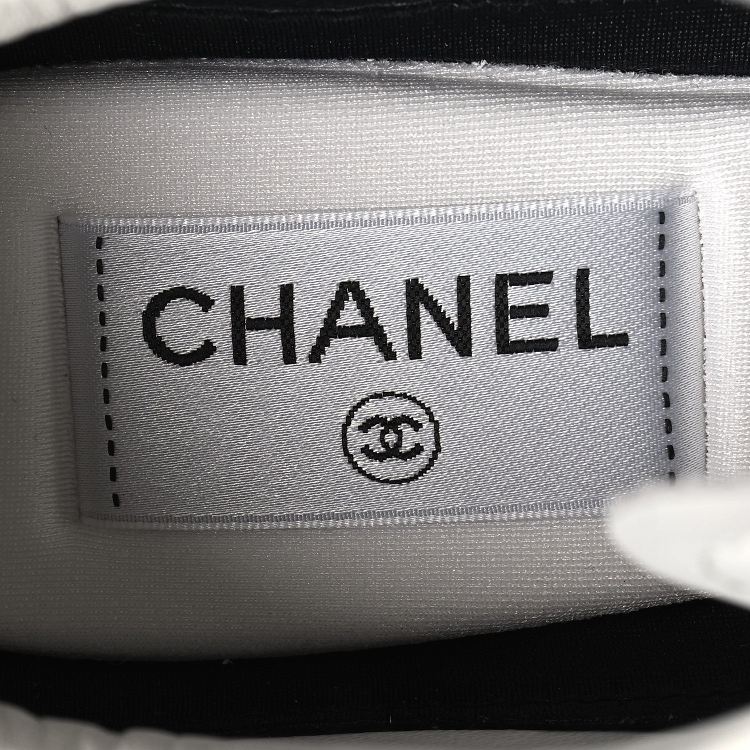 Chanel Calfskin CC Womens Sneakers 38 White 8 of 9