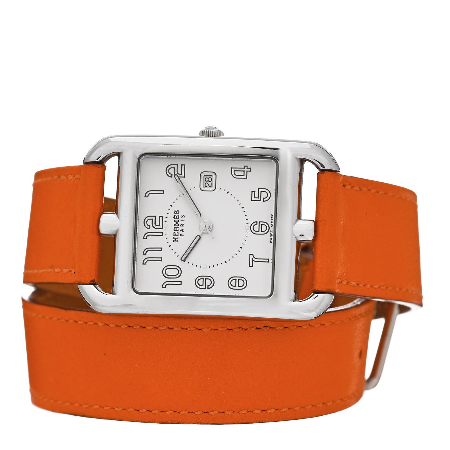 Stainless Steel Swift 29mm Cape Cod Double Tour Quartz Watch Orange