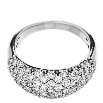 Parker & West by FASHIONPHILE 18K White Gold Diamond 1.60ctw Pave Dome Band Ring 56 7.5 7 of 10