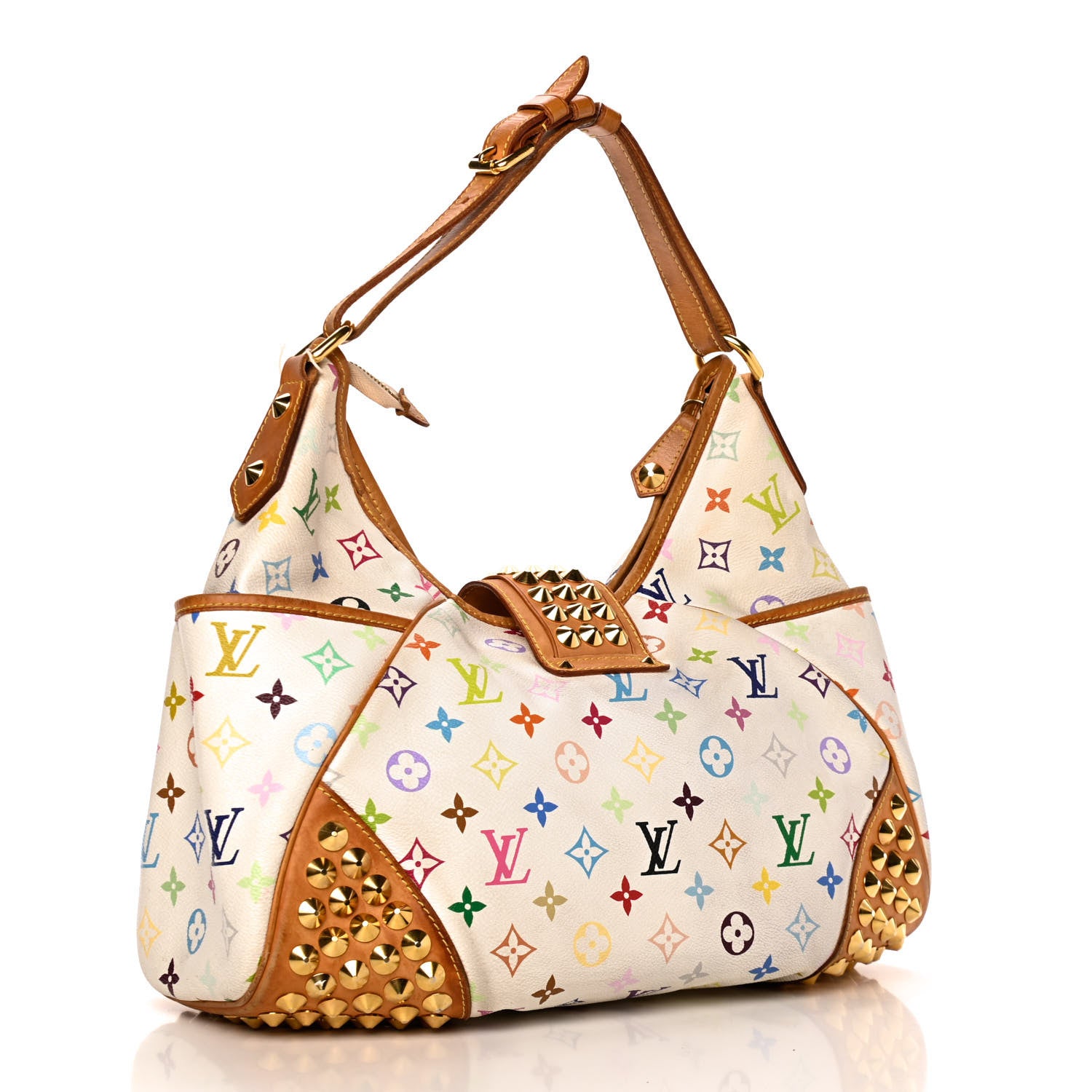 Louis Vuitton Monogram Multicolor Chrissie White 3 of 13