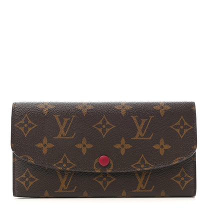 Louis Vuitton Monogram Emilie Wallet Fuchsia 1 of 8