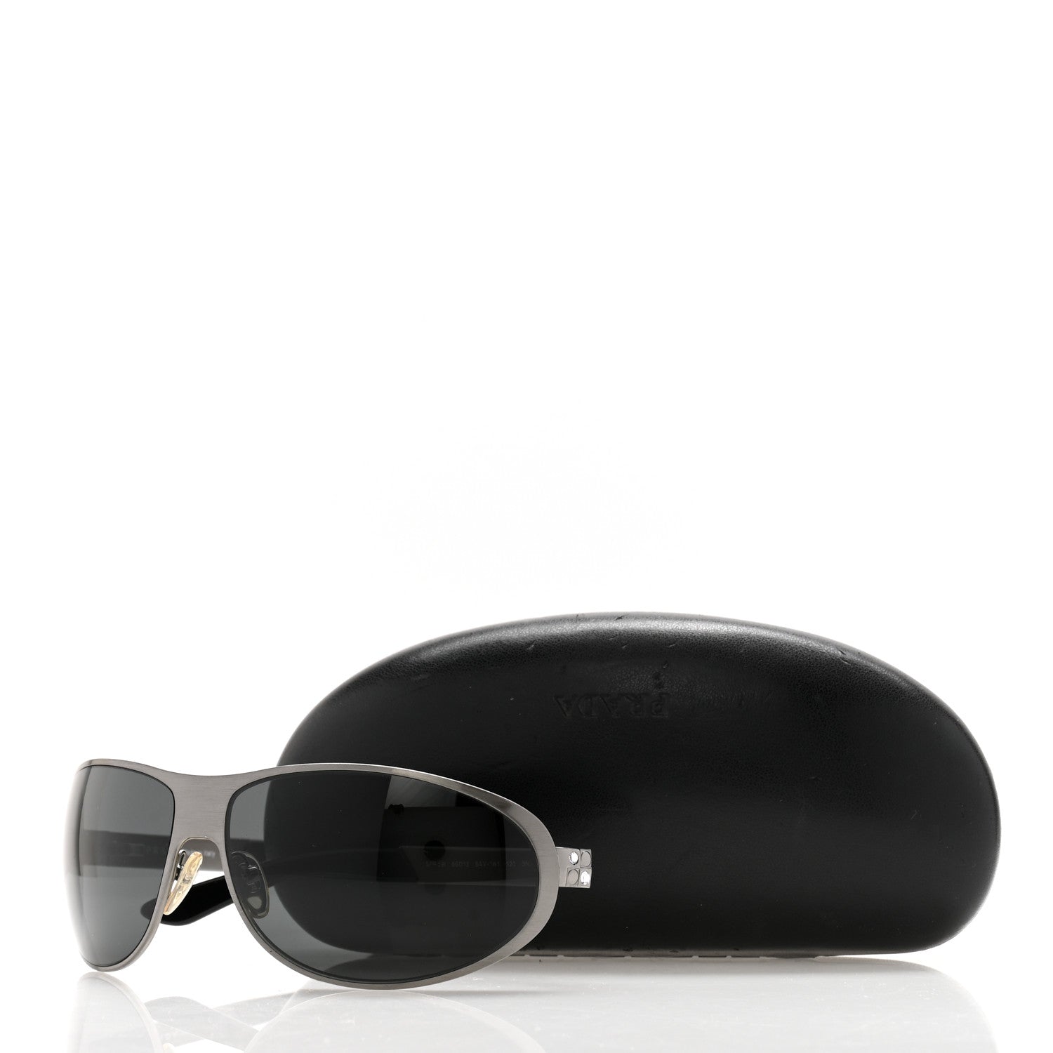 Prada Metal Crystal Sunglasses SPR 59I Black 8 of 8