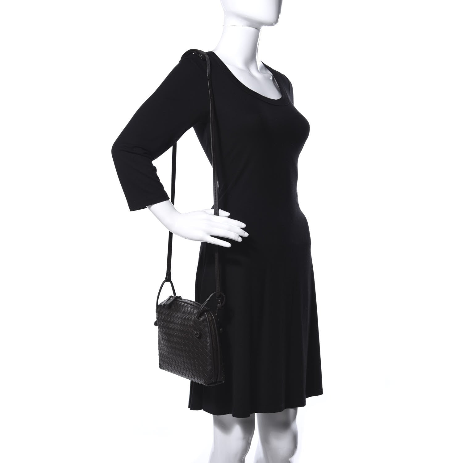Bottega Veneta Nappa Intrecciato Nodini Bag Ebano 2 of 16