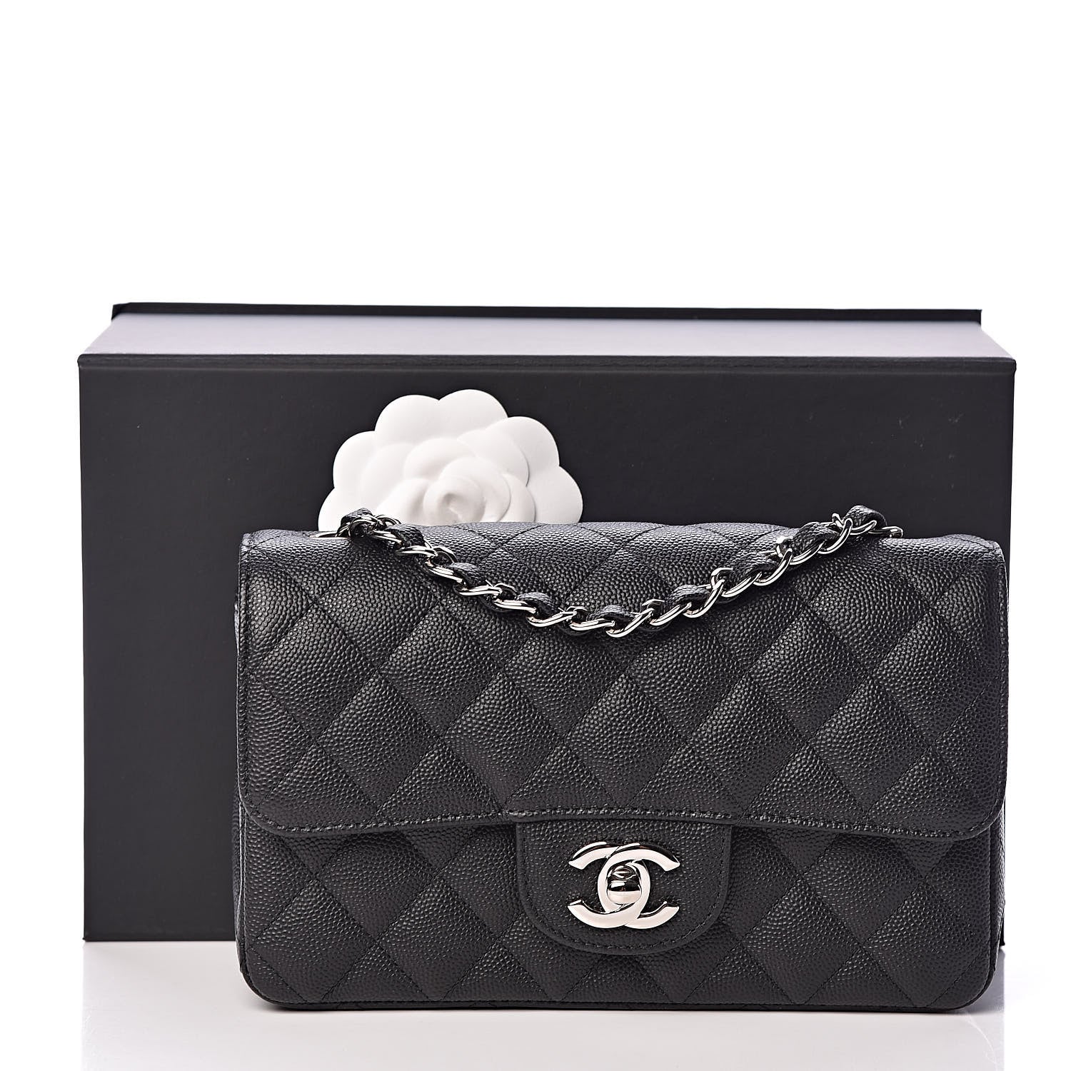 Chanel Caviar Quilted Mini Rectangular Flap Black 11 of 11