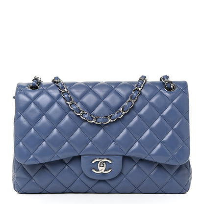 Chanel Lambskin Quilted Jumbo Double Flap Light Purple 1 of 17
