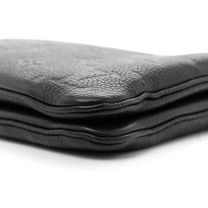 Louis Vuitton Empreinte Double Zip Pochette Black 9 of 11