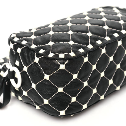 Valentino Garavani Lambskin Free Rockstud Spike Camera Bag Black 8 of 10