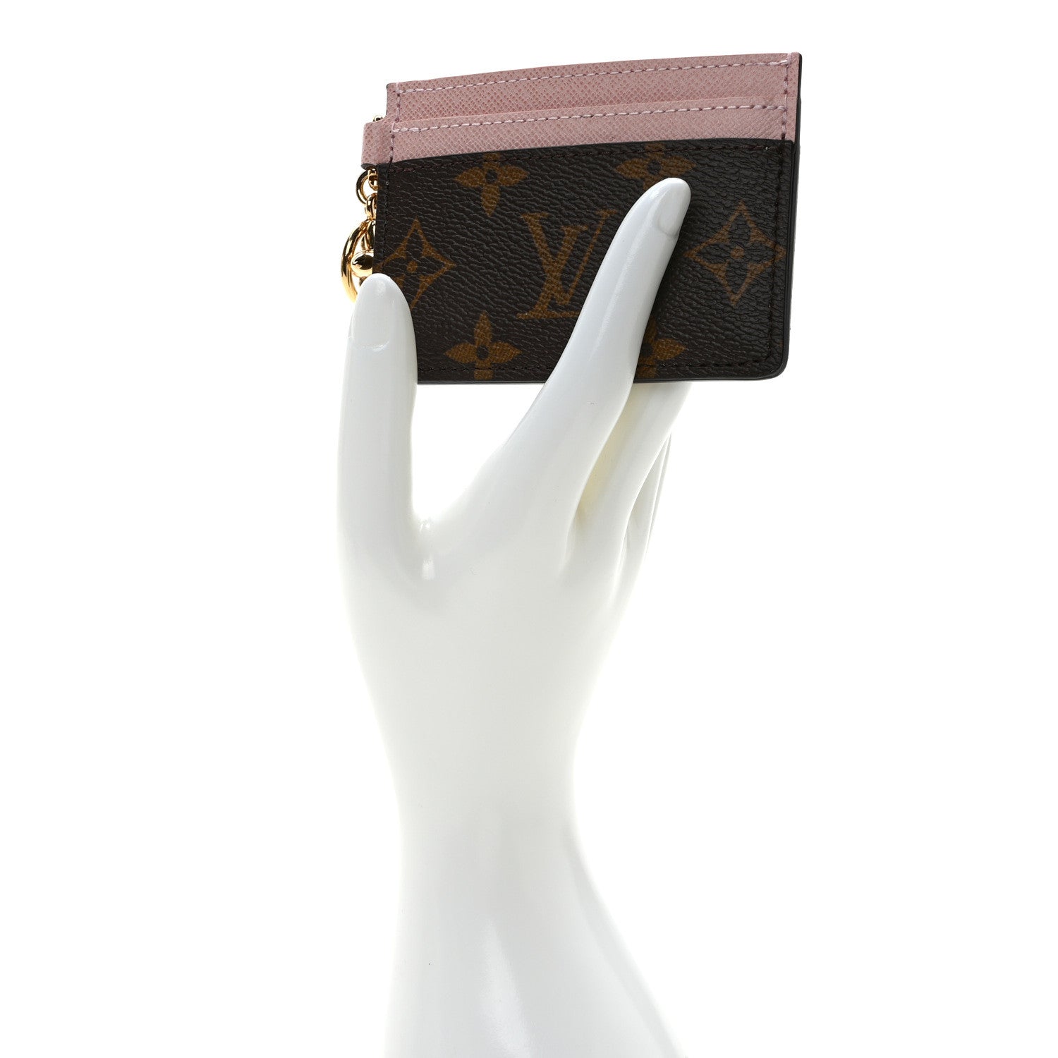 Louis Vuitton Monogram LV Charms Card Holder Rose Ballerine 2 of 6