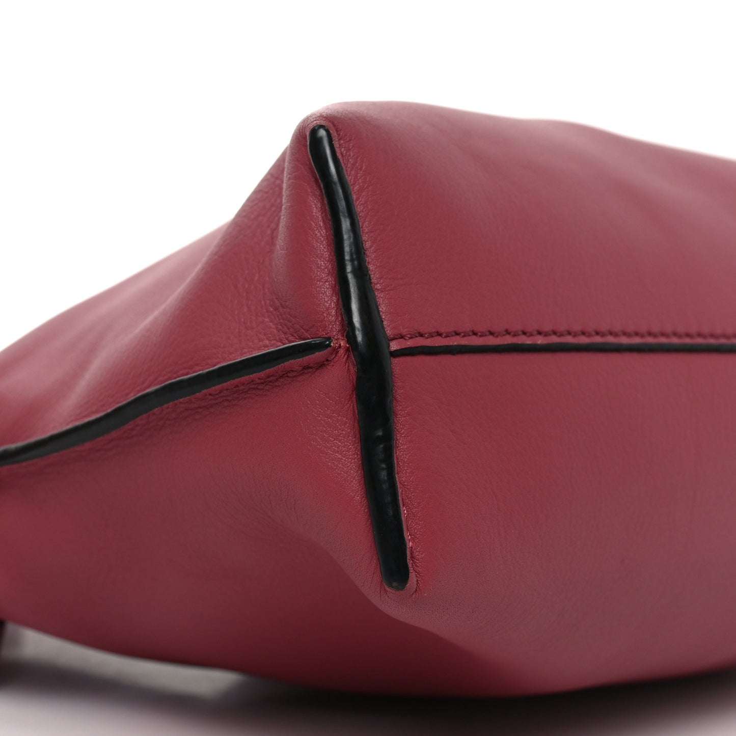 Calfskin Mini Flamenco Knot Clutch Pink