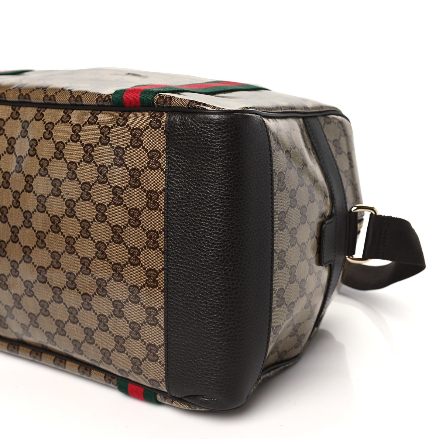 Crystal Monogram Web Large Carry On Duffle Bag Brown