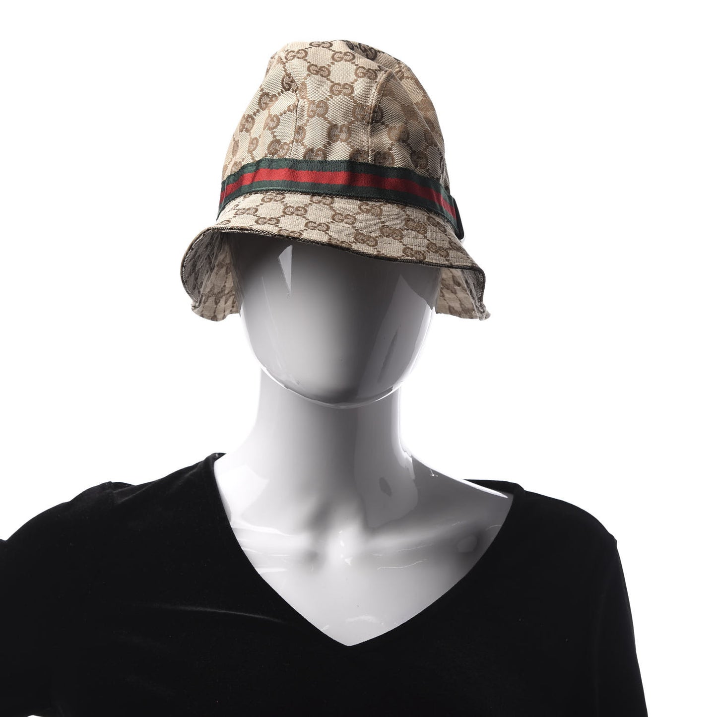 Monogram Web Bucket Hat L Brown