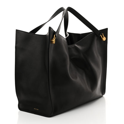 The Row Polished Saddle Calfskin Alexia Bag Black 4 of 11