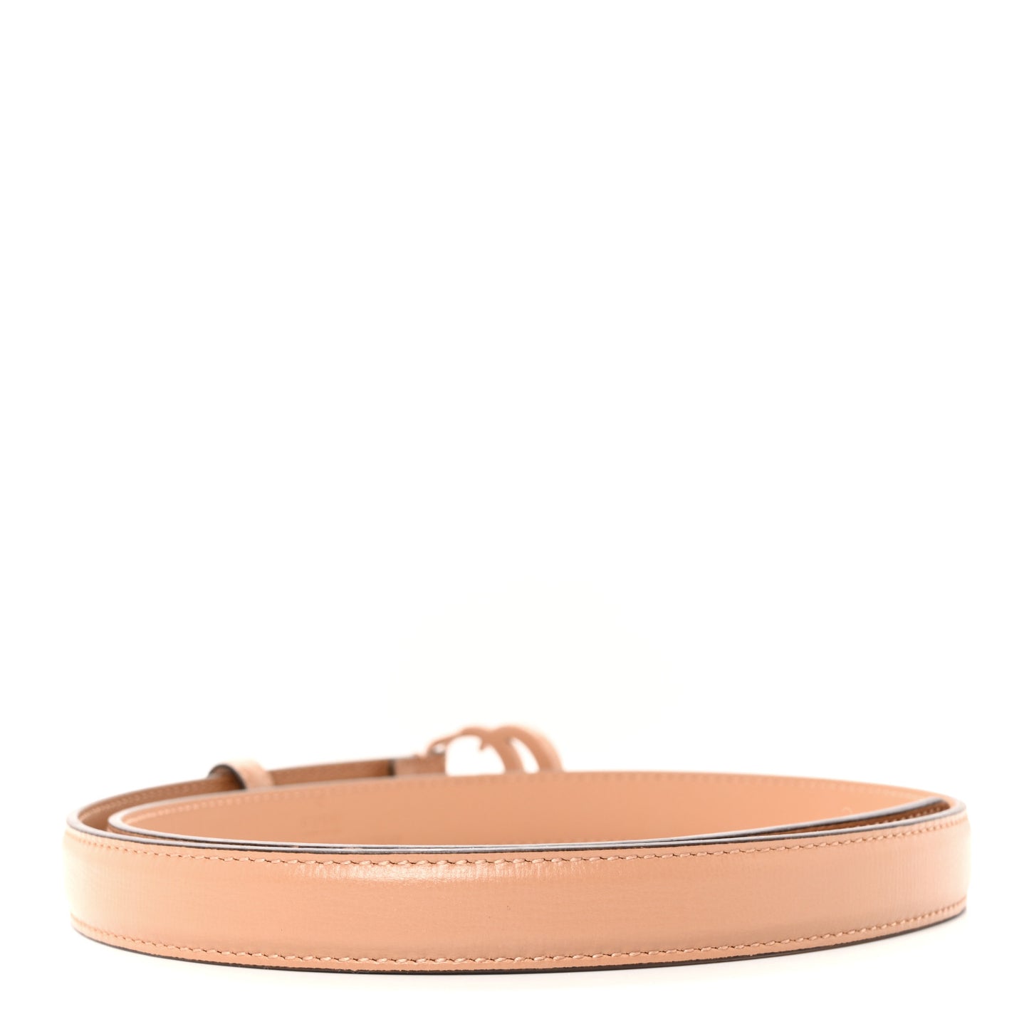 Azalea Calfskin Enamel Monochrome Double G 20mm Belt 80 32 Camelia