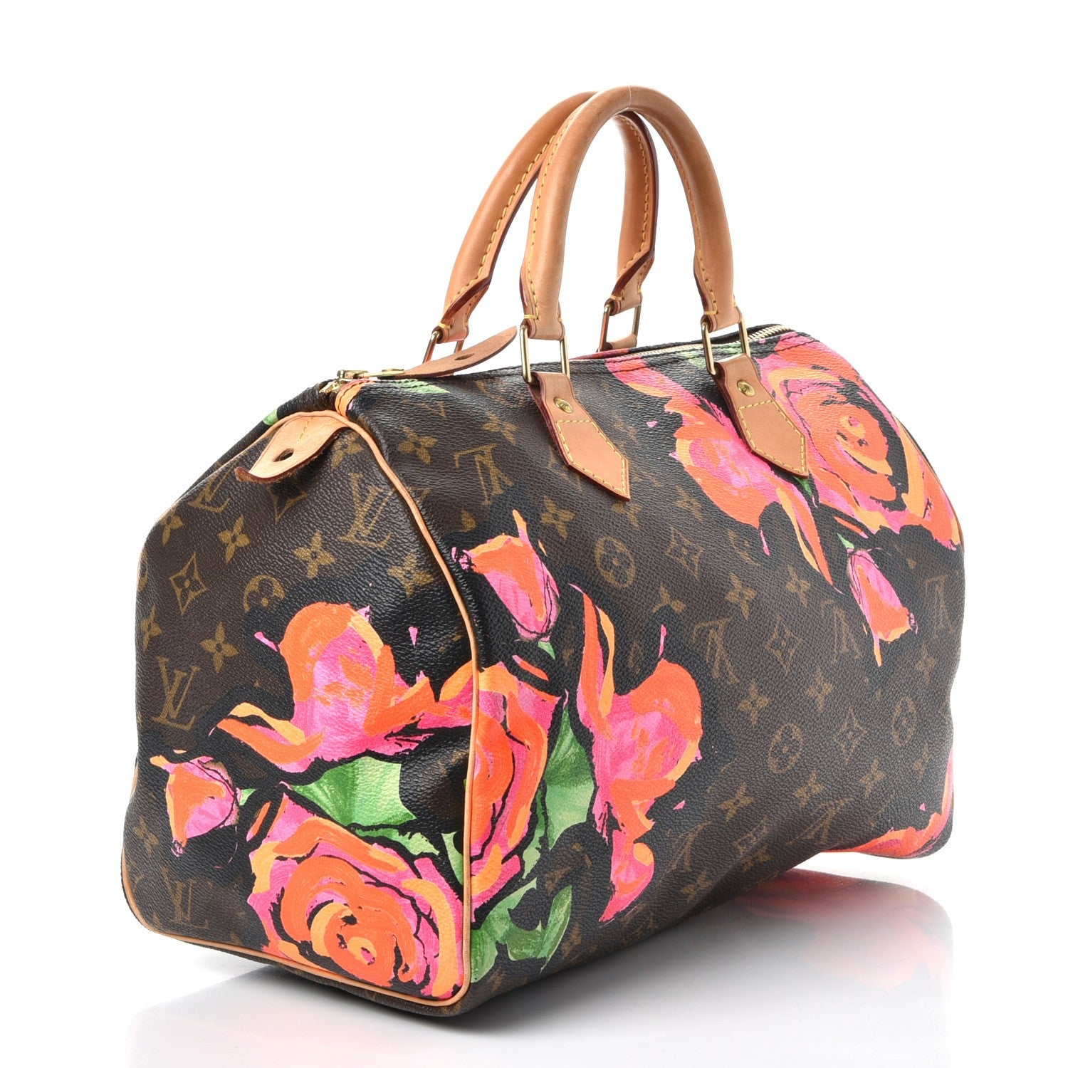 Louis Vuitton Monogram Roses Speedy 30 3 of 8