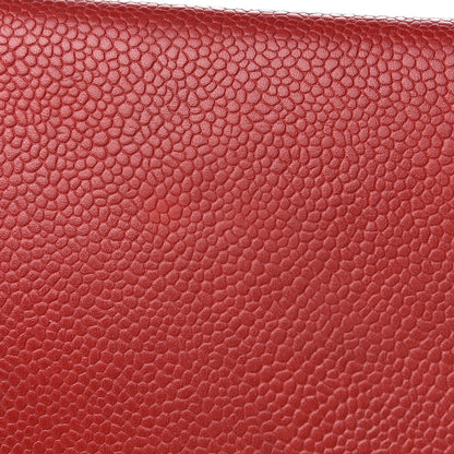 Chanel Caviar Timeless CC Yen Wallet Red 13 of 17