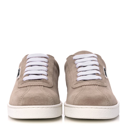 Chanel Suede Calfskin Womens Sneakers 39.5 Dark Beige 2 of 11