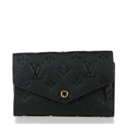 Louis Vuitton Empreinte Compact Curieuse Wallet Black 1 of 7