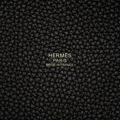 Hermes Taurillon Clemence Picotin Lock 22 MM Black 5 of 9