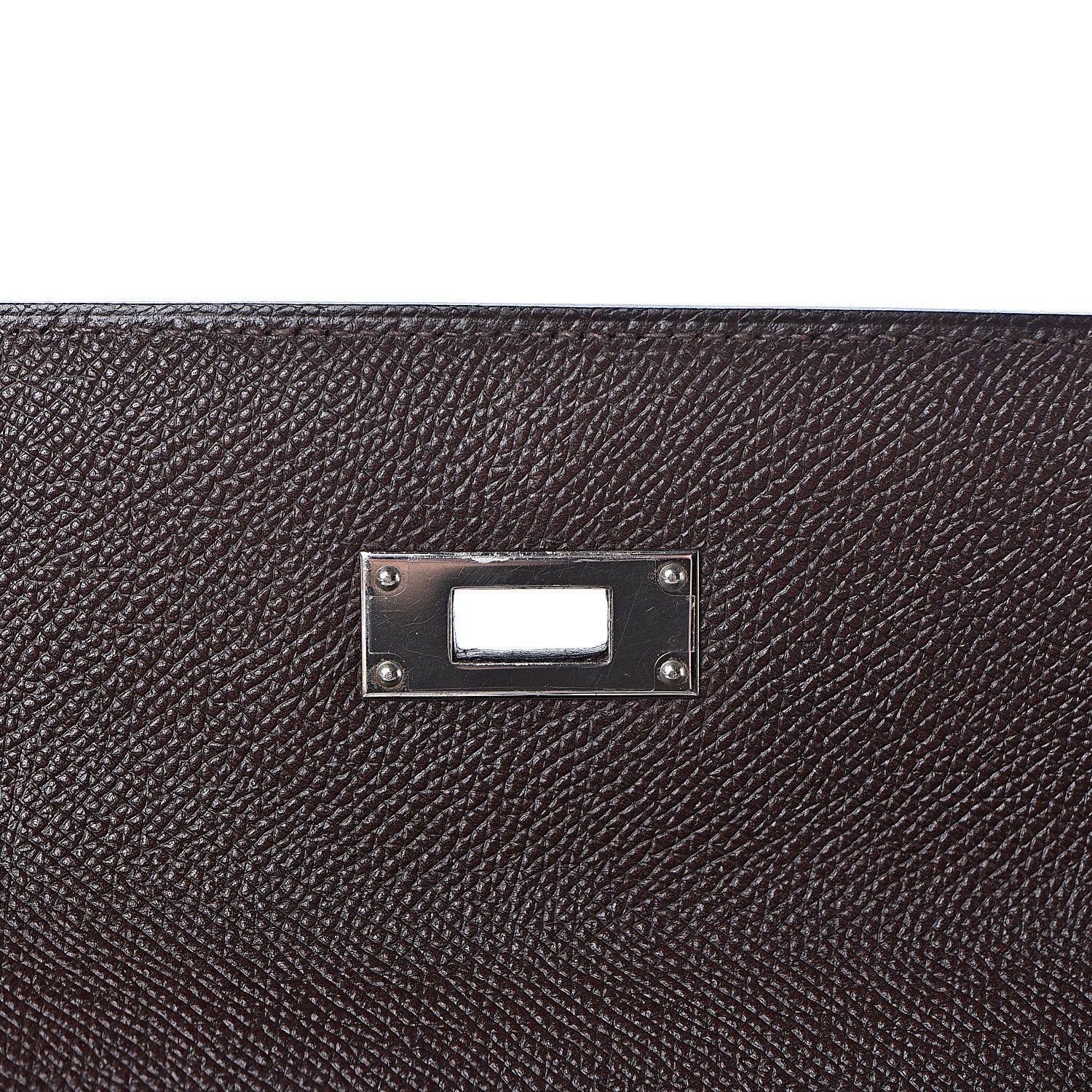 Hermes Epsom Kelly Retourne 32 Chocolate Orange 39 of 46