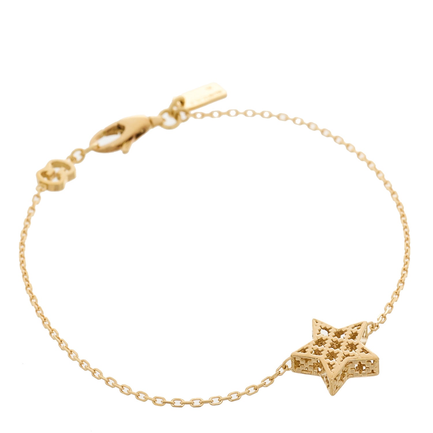 Gucci 18K Yellow Gold Star Bracelet 1 of 5