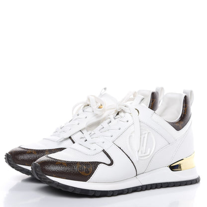 Louis Vuitton Calfskin Monogram Run Away Sneakers 36.5 White 3 of 8