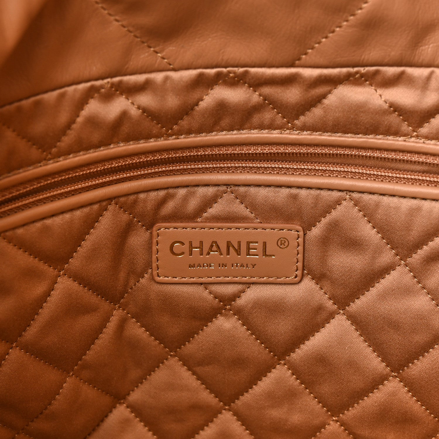Chanel Shiny Calfskin Quilted Small Chanel 22 Beige 6 of 10