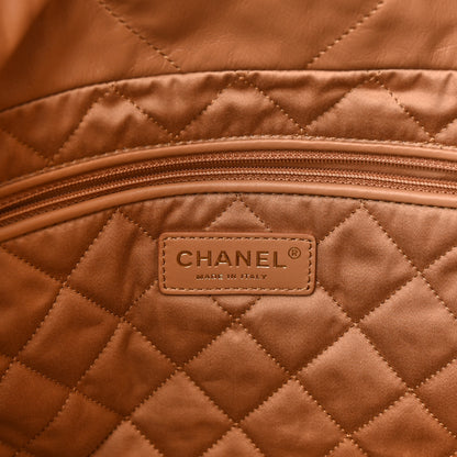Chanel Shiny Calfskin Quilted Small Chanel 22 Beige 6 of 10
