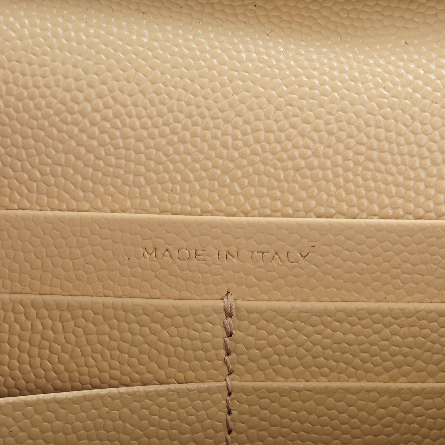 Saint Laurent Grain De Poudre Matelasse Chevron Monogram Chain Wallet Nude Powder 7 of 7