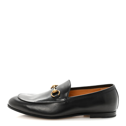 Gucci Calfskin Horsebit Mens Jordaan Loafers 7 Black 2 of 20