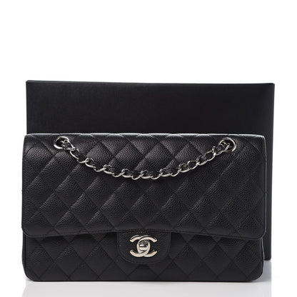 Chanel Caviar Quilted Medium Double Flap Black 8 of 8