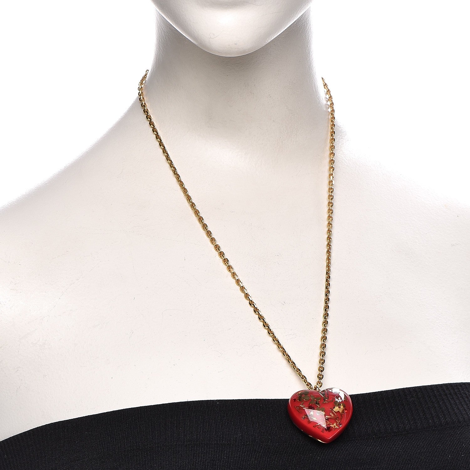 Louis Vuitton Inclusion Heart Necklace Pomme d'Amour 2 of 4