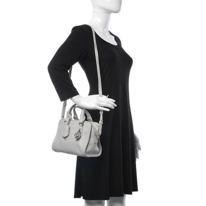 Alexander McQueen Pebbled Calfskin Mini Padlock Tote Gray 2 of 9