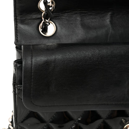 Chanel Patent Quilted Medium Double Flap Black 13 of 14
