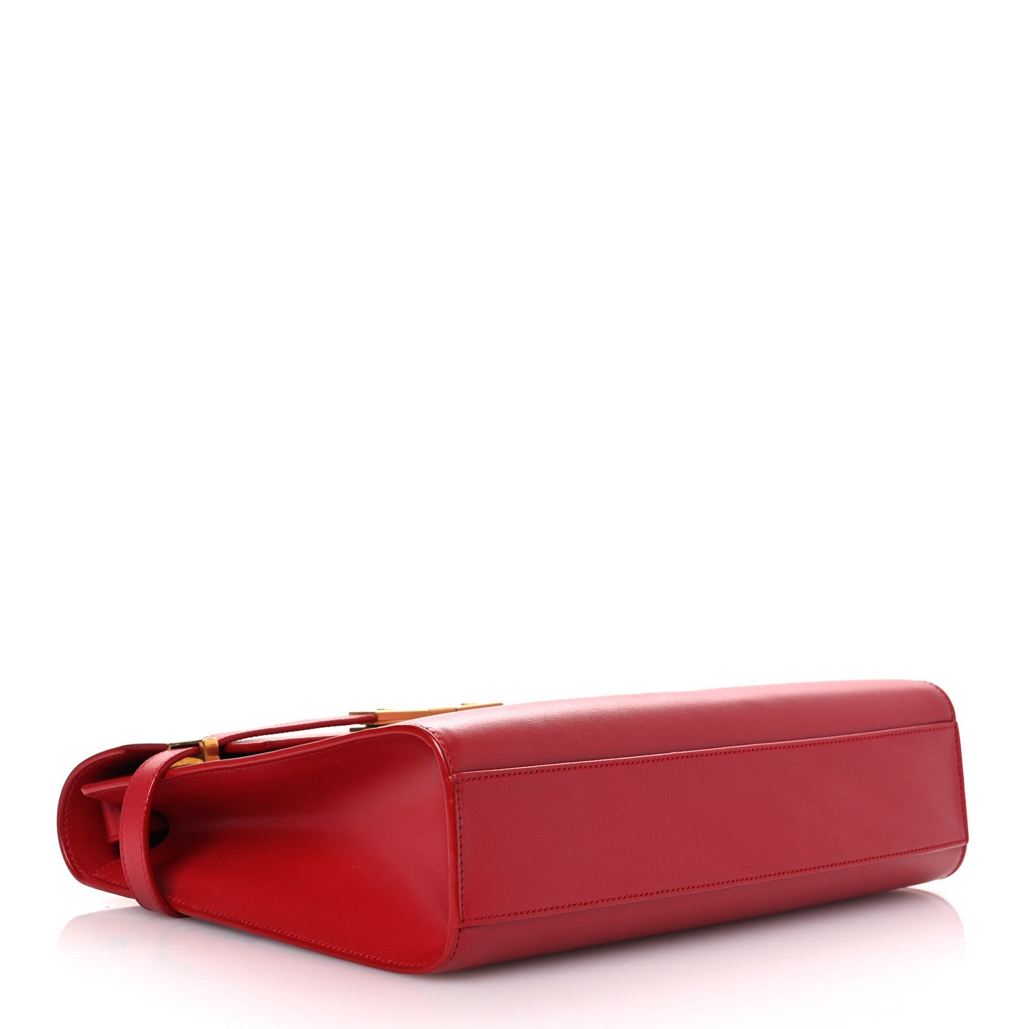 Saint Laurent Smooth Calfskin Manhattan Shoulder Bag Rouge Eros 4 of 14