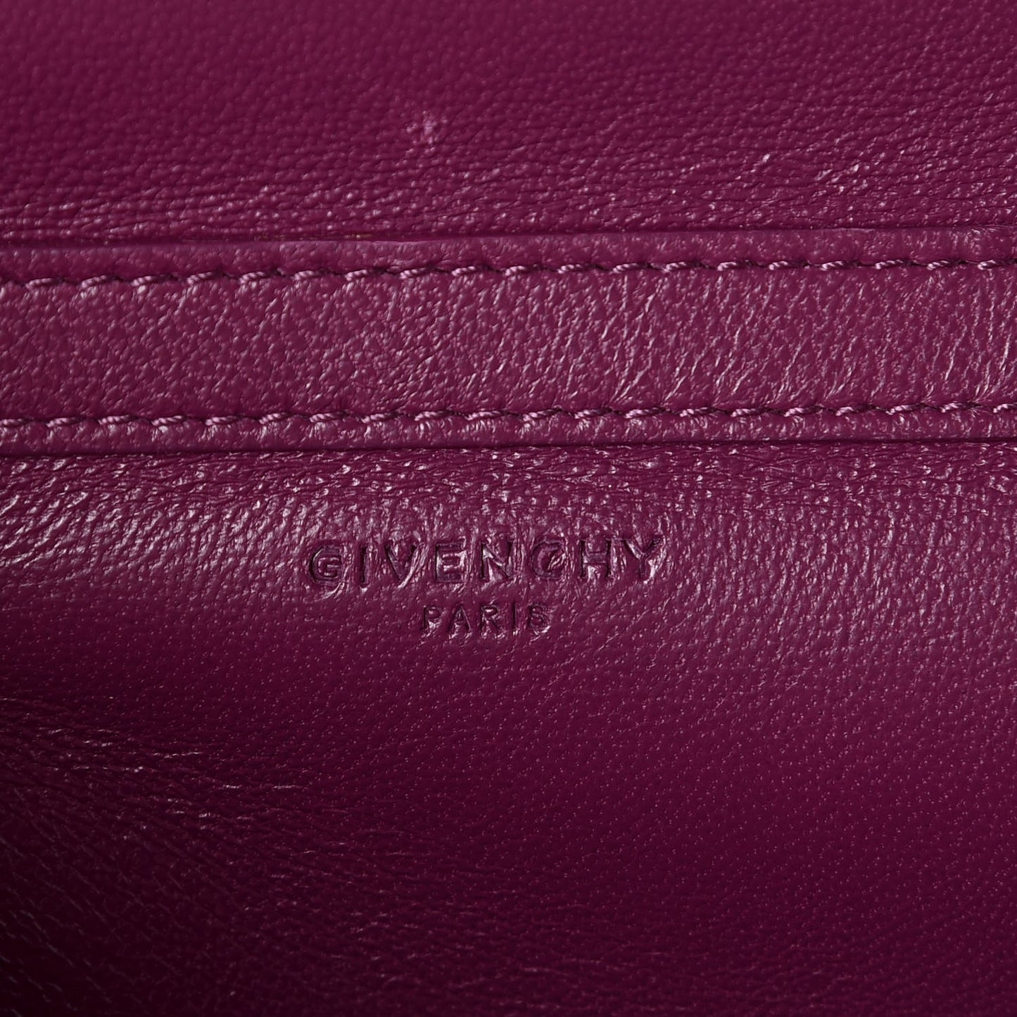 Sugar Goatskin Pandora Chain Wallet Orchid Purple