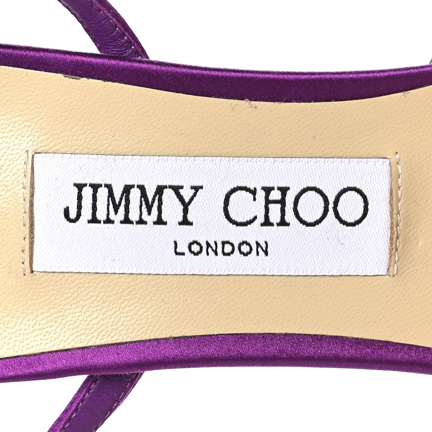 Jimmy Choo Satin PVC Farley 95 Pumps 38 Purple 8 of 8
