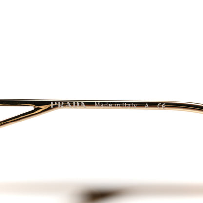 Prada Metal Symbole Triangle Logo Sunglasses SPR57Y Anthracite Gray Cammeo Beige 6 of 8