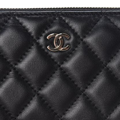 Chanel Lambskin Quilted Small Clutch With Chain Black 12 of 17