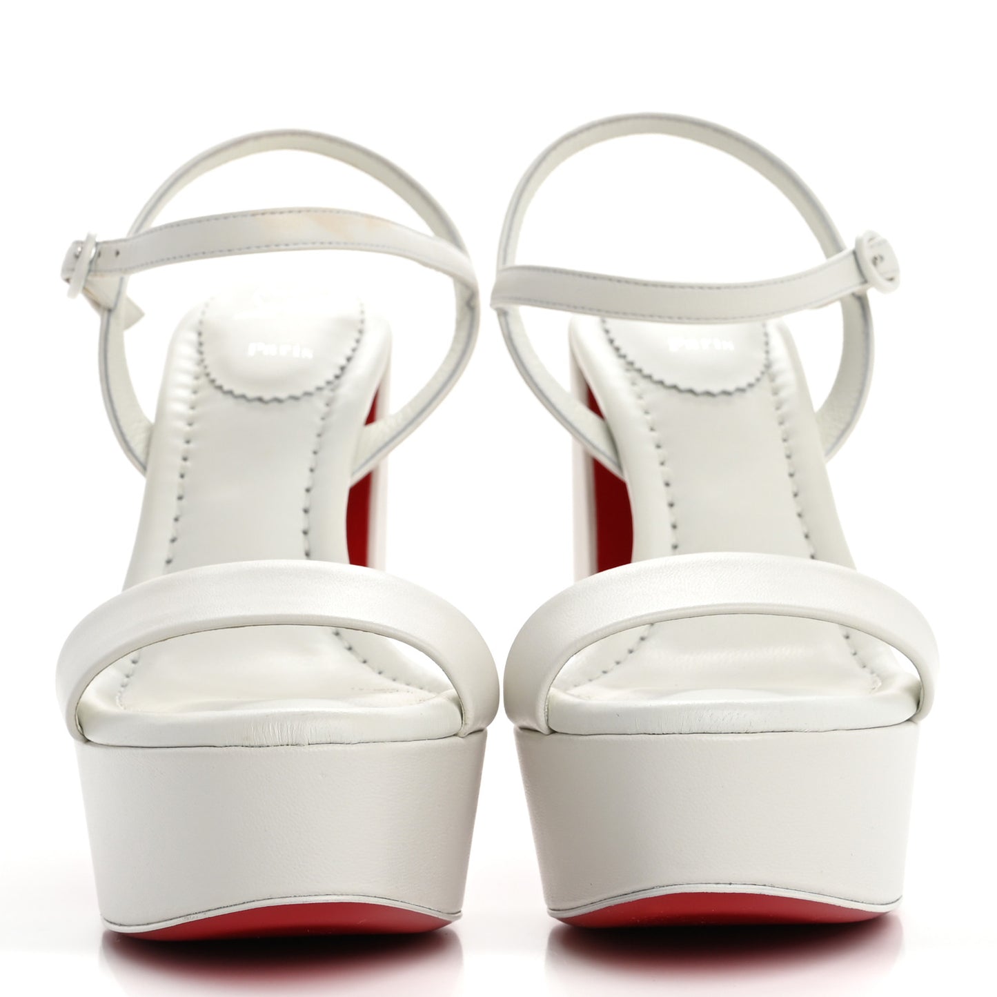 Nappa Movida 130 Platform Sandals 37.5 Bianco