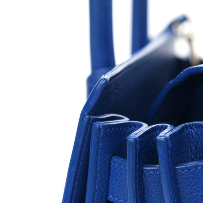 Saint Laurent Grained Calfskin Baby Sac De Jour Royal Blue 19 of 20