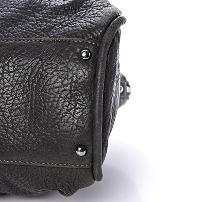 Chanel Distressed Lambskin Large Lady Braid Satchel Dark Grey 13 of 17