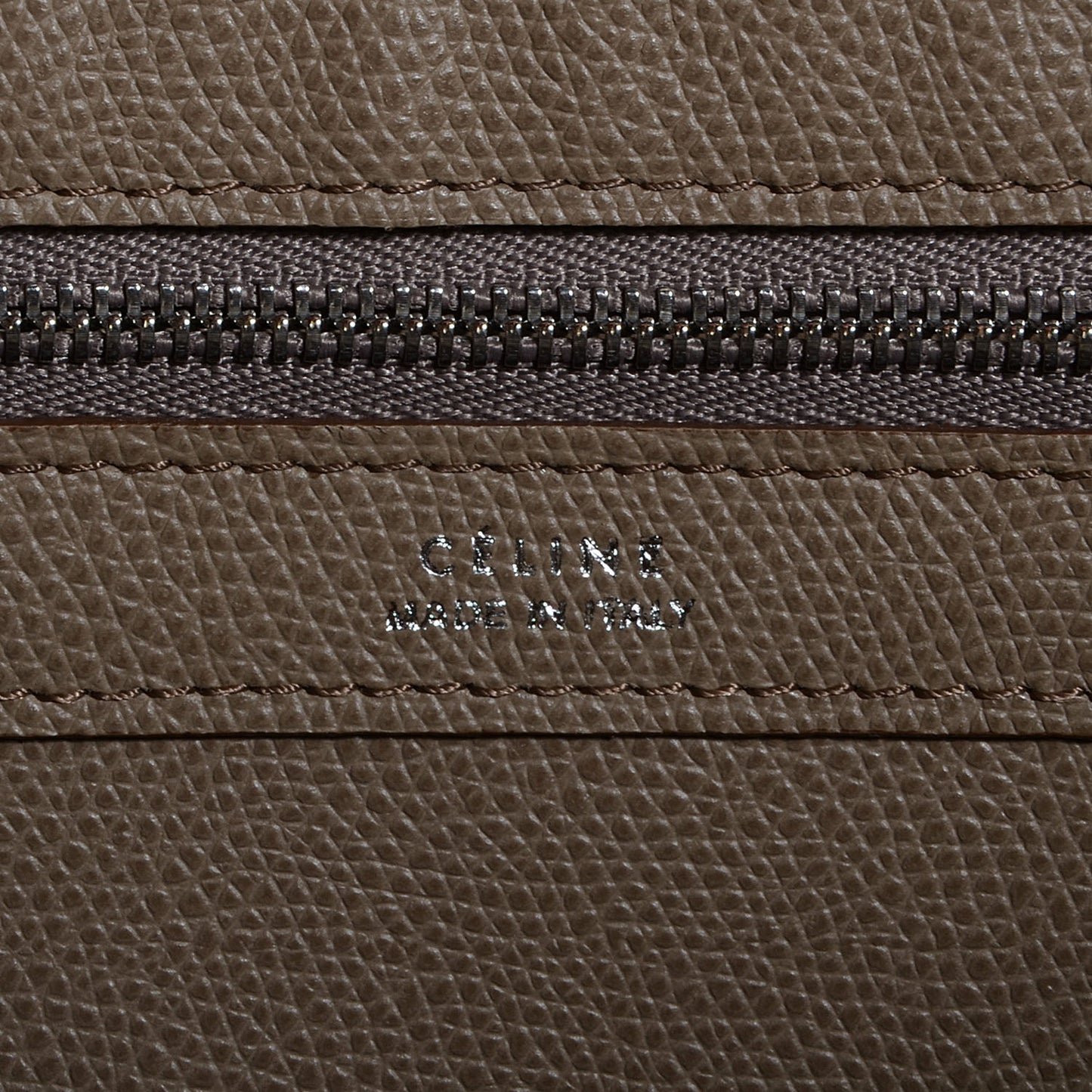 Grained Calfskin Small Horizontal Cabas Phantom Taupe